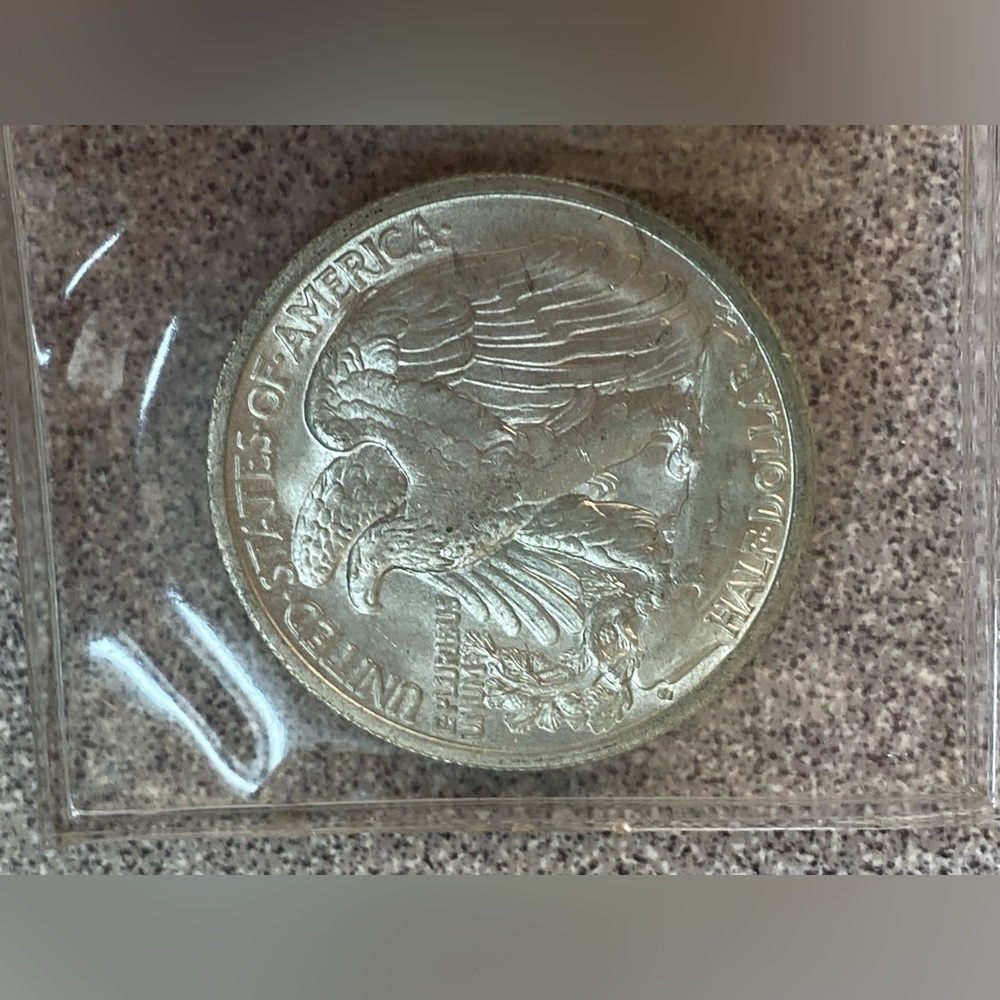1942-S Walking Liberty Half Dollar Coin - Picture 3 of 16
